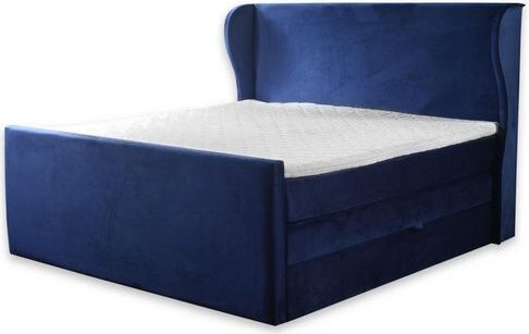 Schlafzimmer Bett Blau 200x220x105 cm JVmoebel