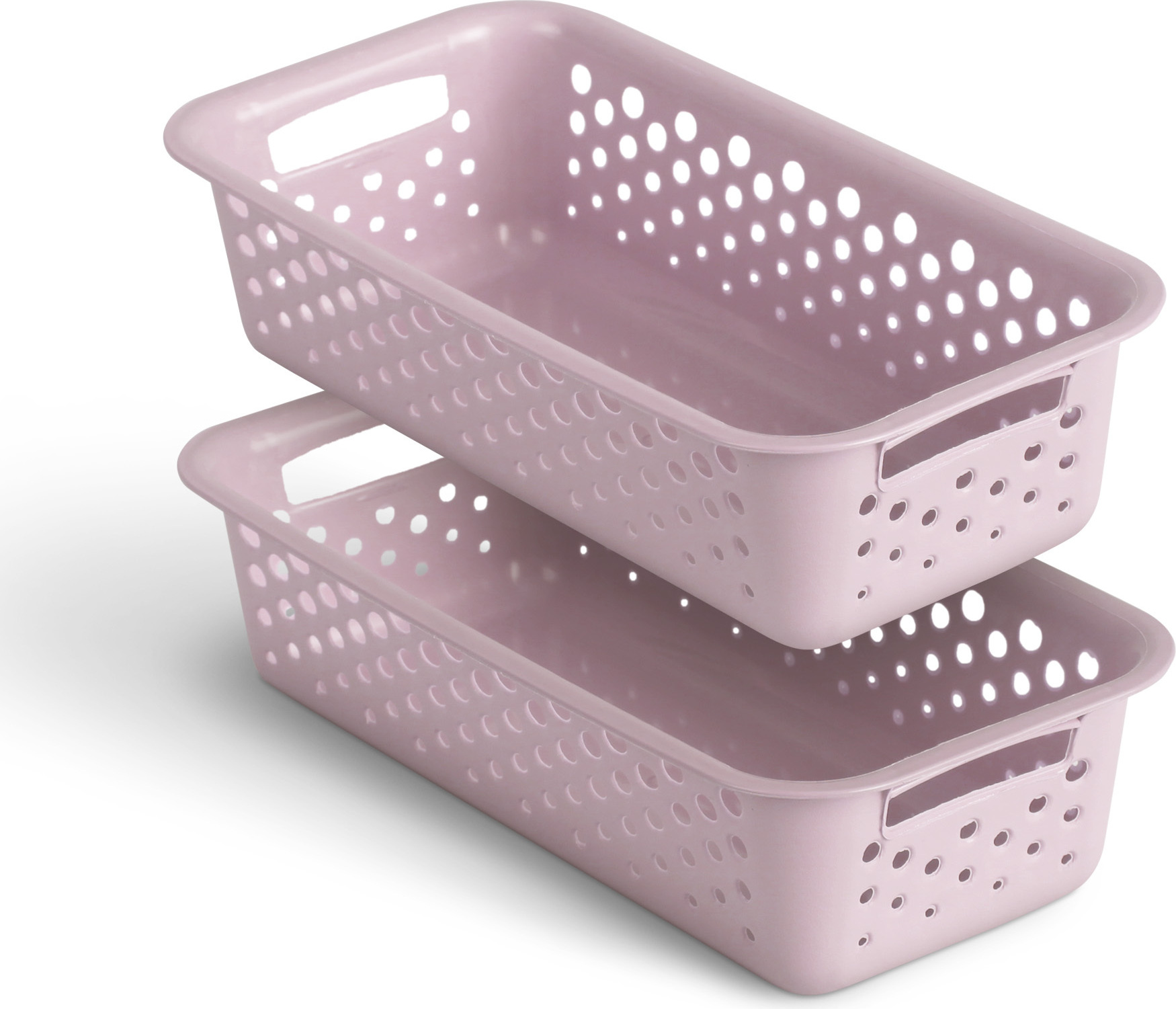 Mophorn Cestini portaoggetti pieghevoli in plastica,45L, confezione da