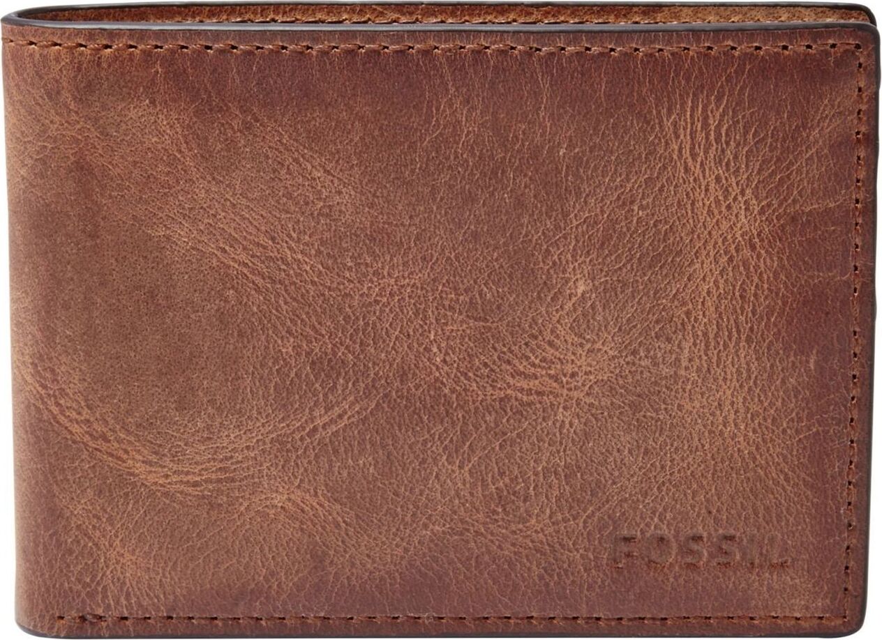 FOSSIL Geldbörse Derrick Flap Bifold Brown braun ML3709200