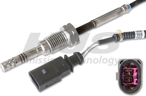 HJS Emission Technology HJS 92 09 4001 Abgastemperatursensor für VW Transporter V Bus (7HB, 7HJ, 7EB, 7EJ, 7EF, 7EG, 7HF, 7EC) M14x1.5 390mm