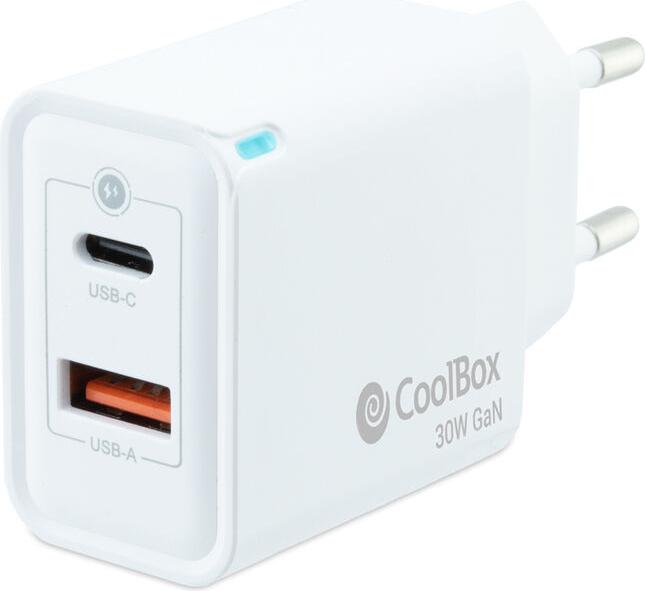 Nabíjačka CoolBox COO-CUP-30CA Blanc 20 W