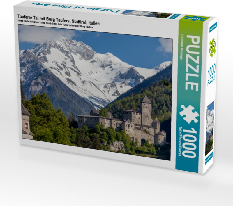 CALVENDO Puzzle Tauferer Tal mit Burg Taufers | 1000 Teile Lege-Größe 64x48cm Foto-Puzzle für glückliche Stunden