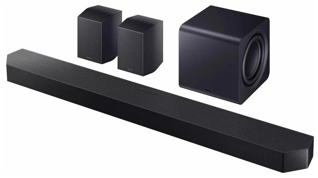 Samsung Q-series HW-Q990H/ZF, 11.1.4 Kanäle, 756 W, Dolby Atmos, Dolby Digital Plus, Dolby TrueHD, Dolby Digital 5.1, Dolby Atmos Music, Kabellos, Schwarz, Titan Black