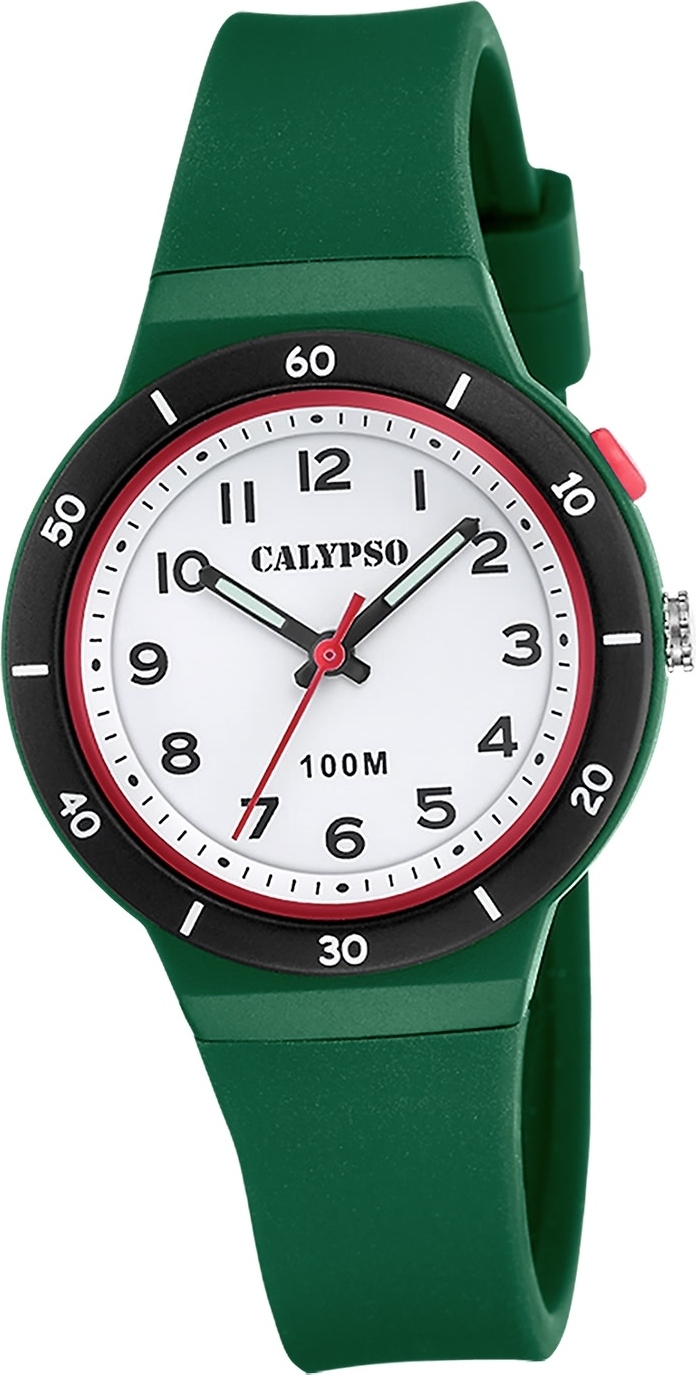 Calypso Kautschuk Jugend Kinder Uhr Analog Fashion Armbanduhr grün D2UK5848/4