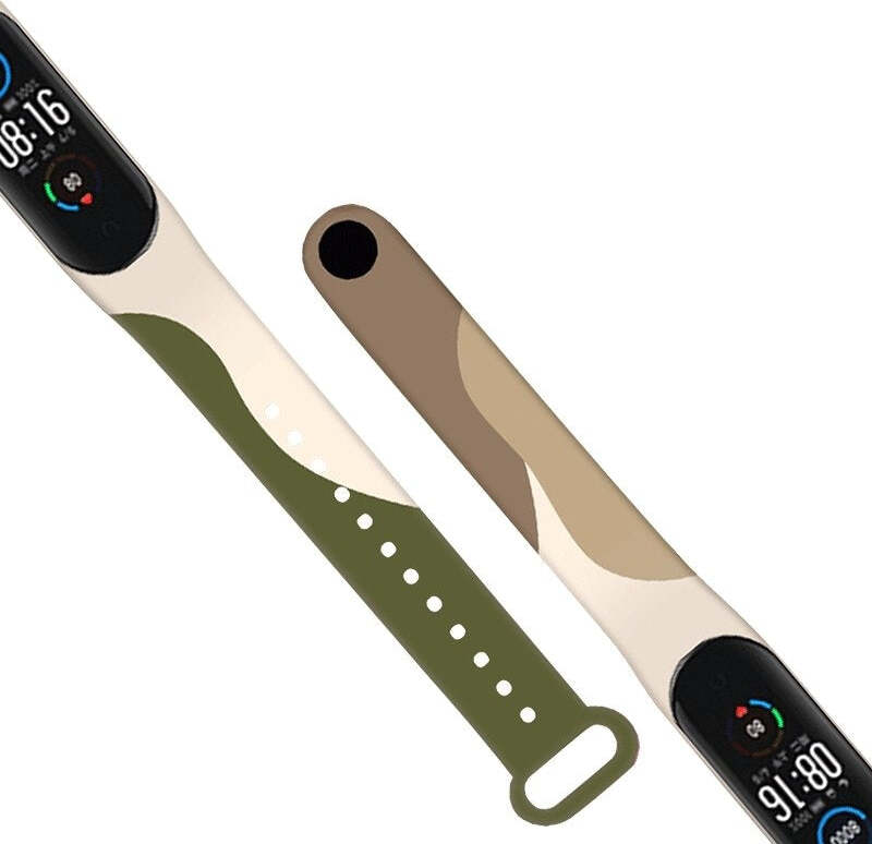 Moro náhradný remienok pre Xiaomi Mi Band 4 / Mi Band 3 black camo (3)