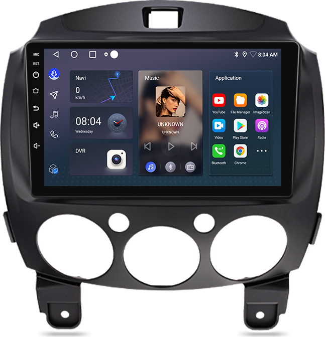 Awesafe DAB android13 Navi für Mazda2 2007-2013 9" Autoradio GPS Sat DSP 8+256G WIFI USB FM BT 8core 4G RDS 2000*1200 XT891.Mazda2
