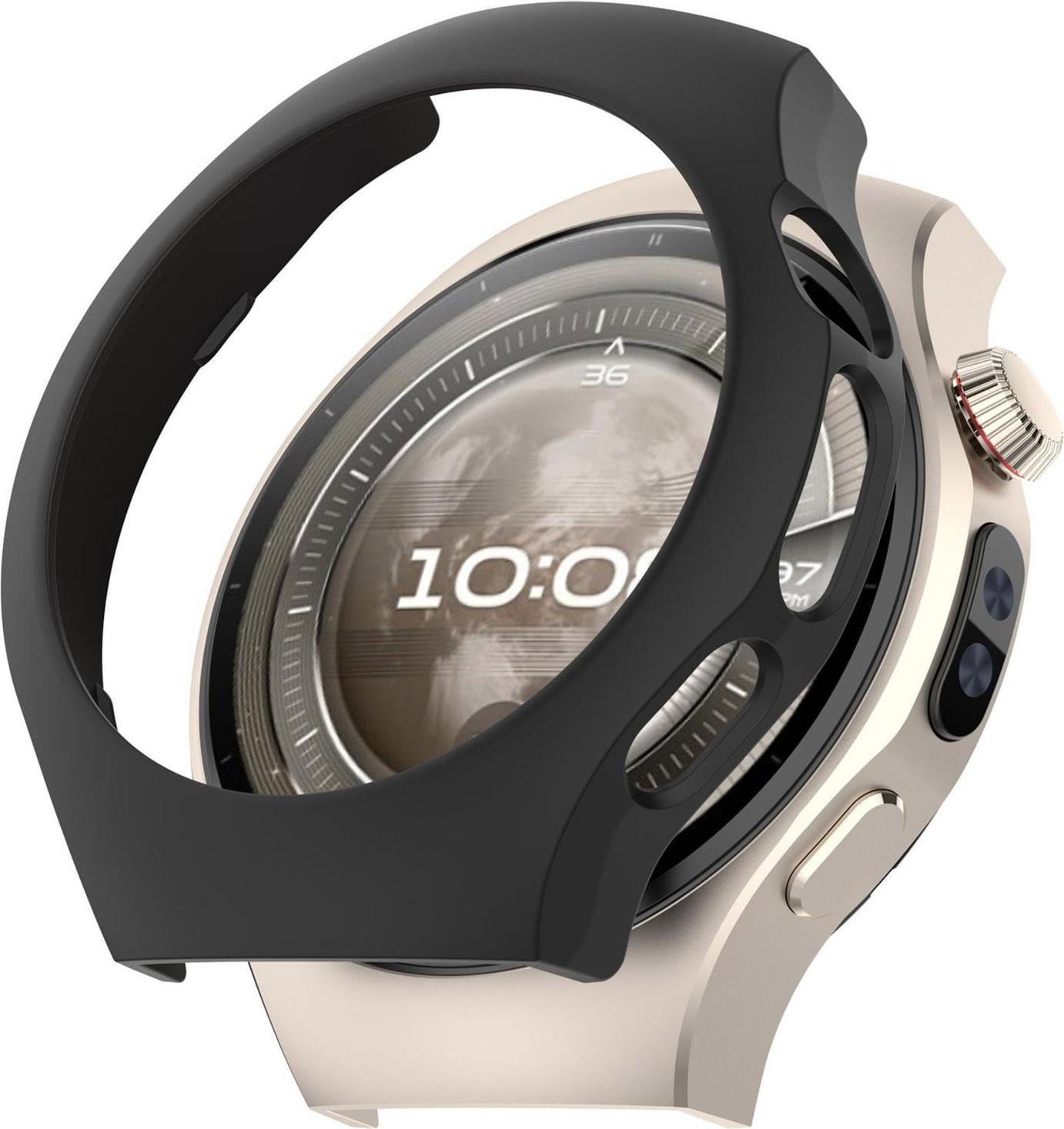 Pre Huawei Watch 5 42mm plastové Smart Watch ochranné puzdro kryt čierne