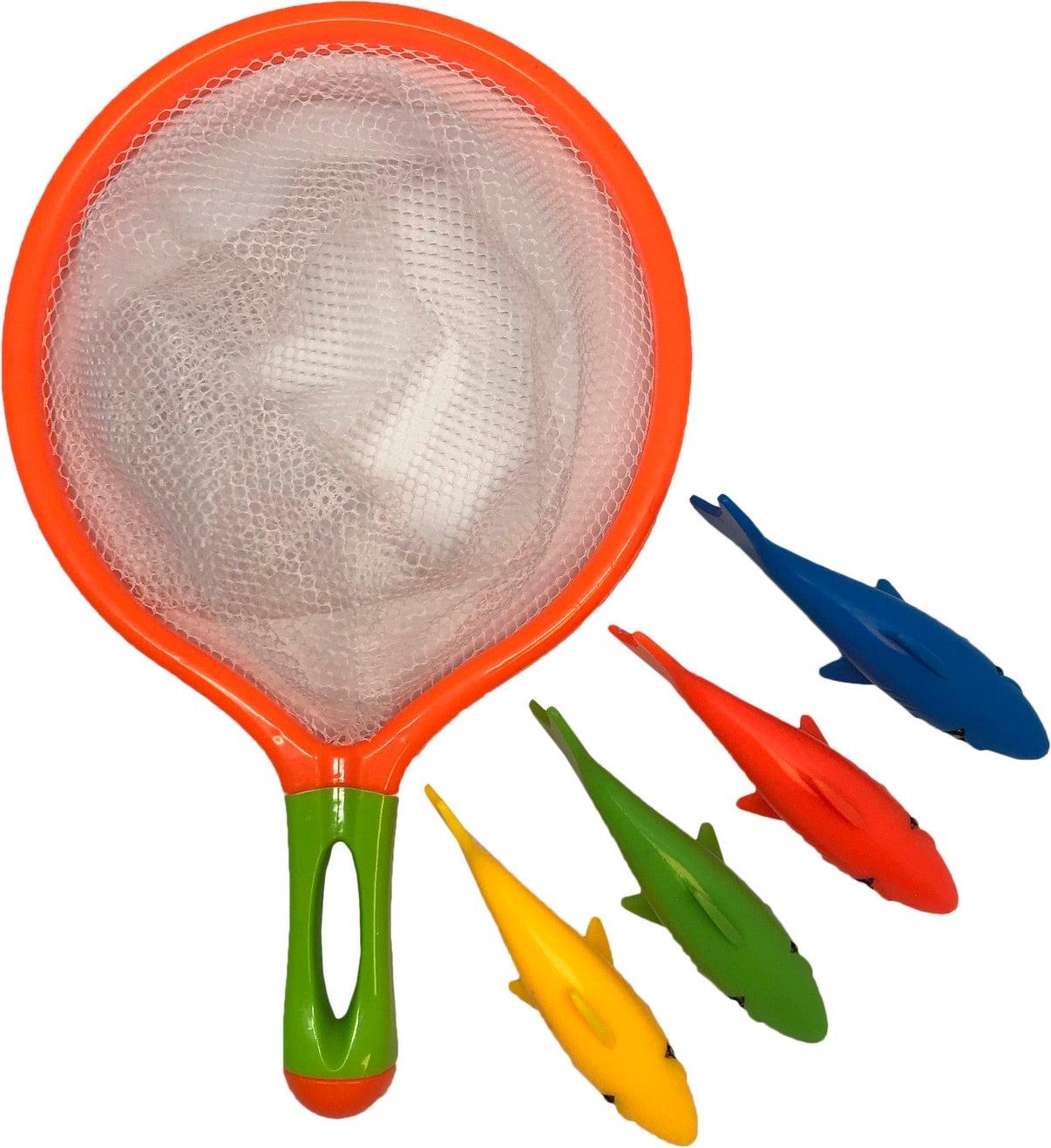 TRK Tauchfisch-Spielset mit Netz für Poolspaß