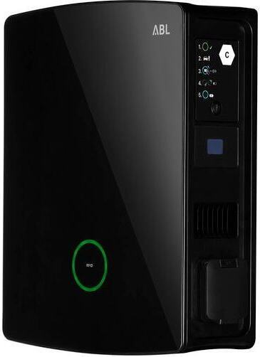 ABL 100000019 Wallbox eM4 Twin eichrechtskonform, Controller, 11/22 kW, 2x Typ 2 Steckdose verriegelbar