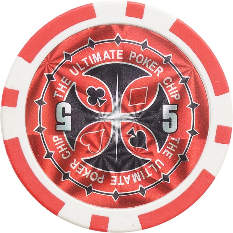 Pegasi Pokerchip 5 - 11.5g - Casino Pokerchips - Spielchips Wertmarken - Poker Chips - Casino Pokerset - Texas Hold'em Poker Chips - Poker-Chips - 25 stücks PEG-PC104-RED