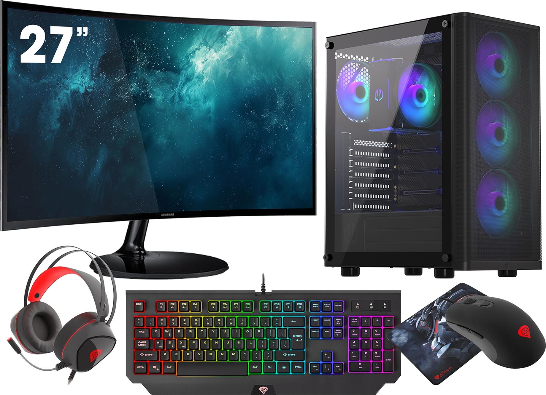 VIST Ryzen 7 5700X RTX 5060 32GB SSD 1TB W11 WIFI LCD 27"