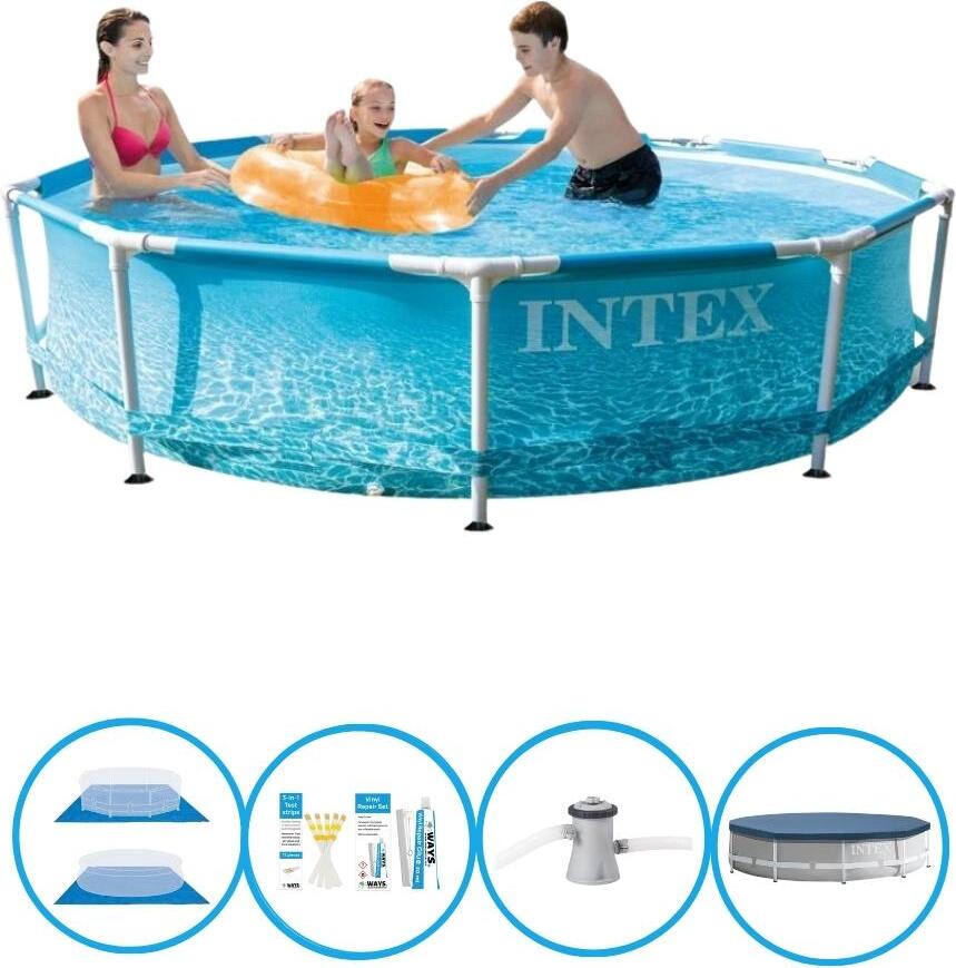Kovový rám bazéna Intex - vrátane príslušenstva - 305x76 cm