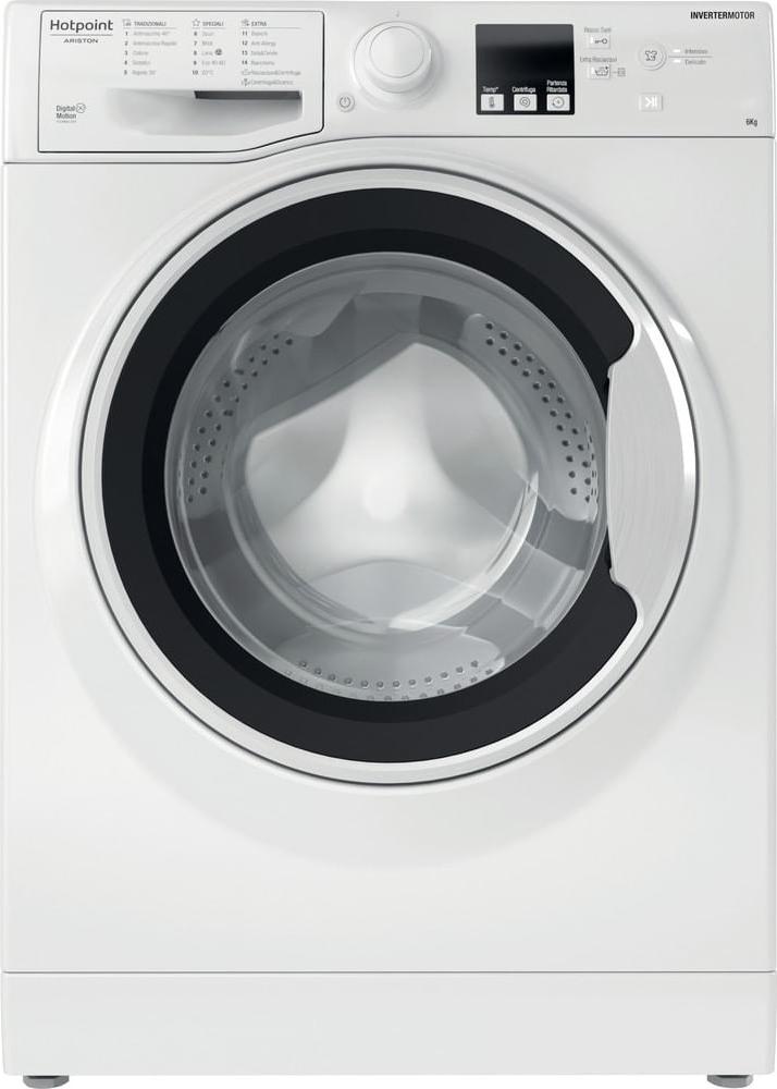Hotpoint RSSF 624 W IT N, Predné plnenie, 6 kg, B, 80 dB, 1151 ot/min, C