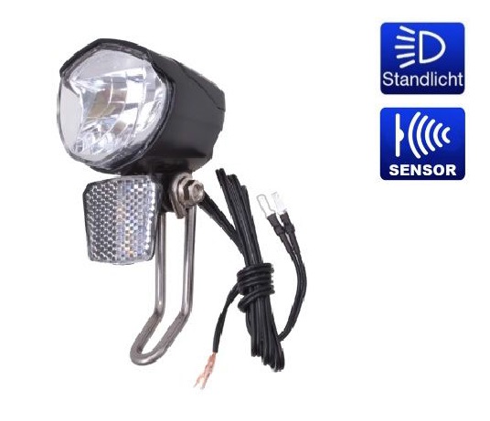 CBK-MS LED Fahrrad Scheinwerfer 100 Lux mit Sensor Schalter und Standlicht 