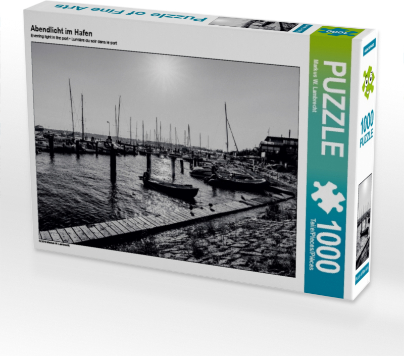 Calvendo Abendlicht im Hafen 1000 Teile Puzzle quer 640x480mm, W. Lambrecht Markus; 7457497