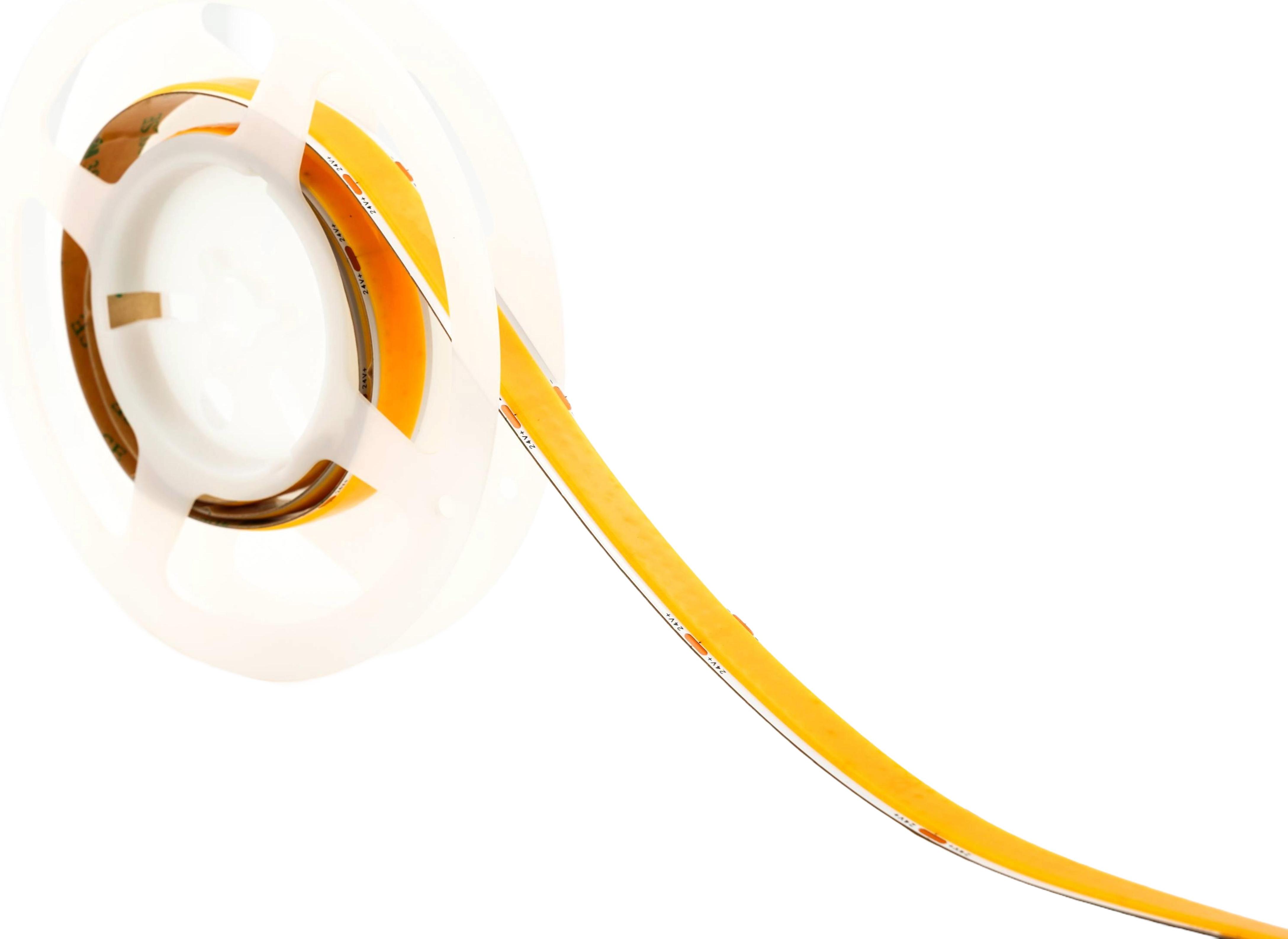 SK-LED COB LED Streifen 15 mm – 960 LEDs/m, 24V, 25W/m, 2900 lm/m, 5m – Warmweiß 3000K CRI größer als 90, IP33, hohe Lichtleistung