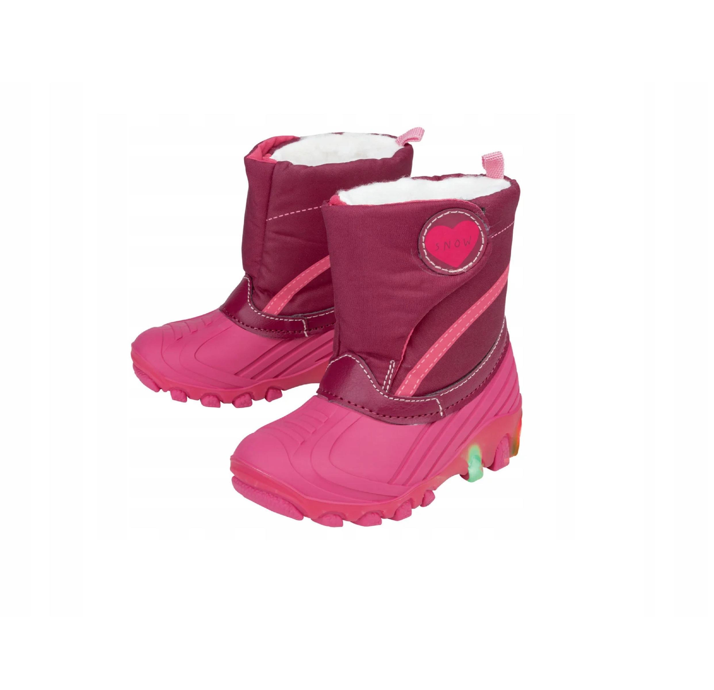 LUPILU® lupilu Kleinkinder Mädchen LED-Winterstiefel mit Blink-Effekt (pink, 28) - sonstiges