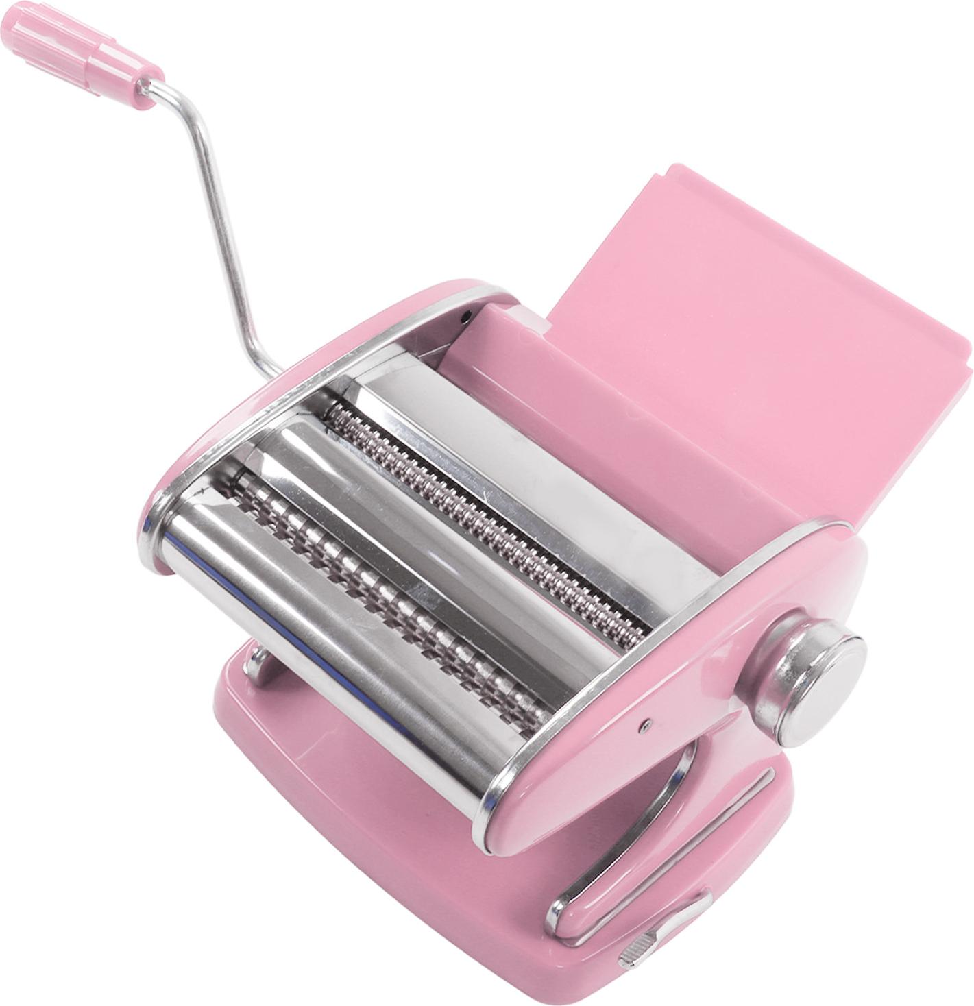 Stroj na výrobu cestovín Prísavný pohár typu Domácnosť z nehrdzavejúcej ocele Malý multifunkčný valček na cestoviny Ružový prísavný pohár 2 nože