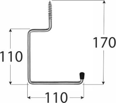 Domax Halter 170 x110 mm Träger Balkenträger Kabelträger Werkzeugträger