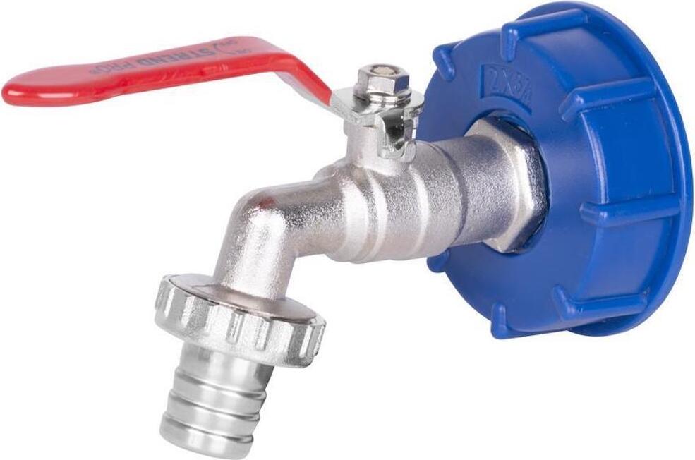 PROREGAL Set, Ventil 3/4"-1", Kunststoff Reduzierung, Abfluss, für IBC-Tank