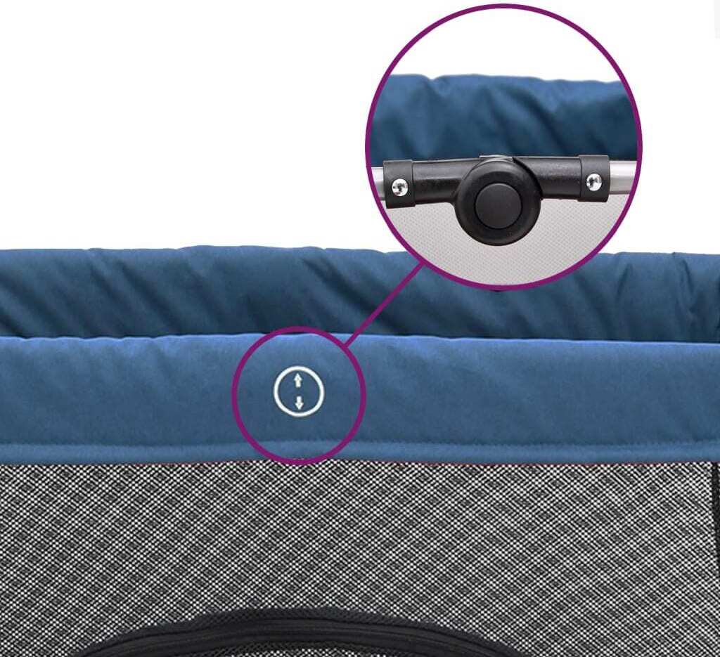 Danish Designs Holzfäller-Matratze Für Hunde – Gesteppt, Waschbar, 84 Cm, Marineblau/grau