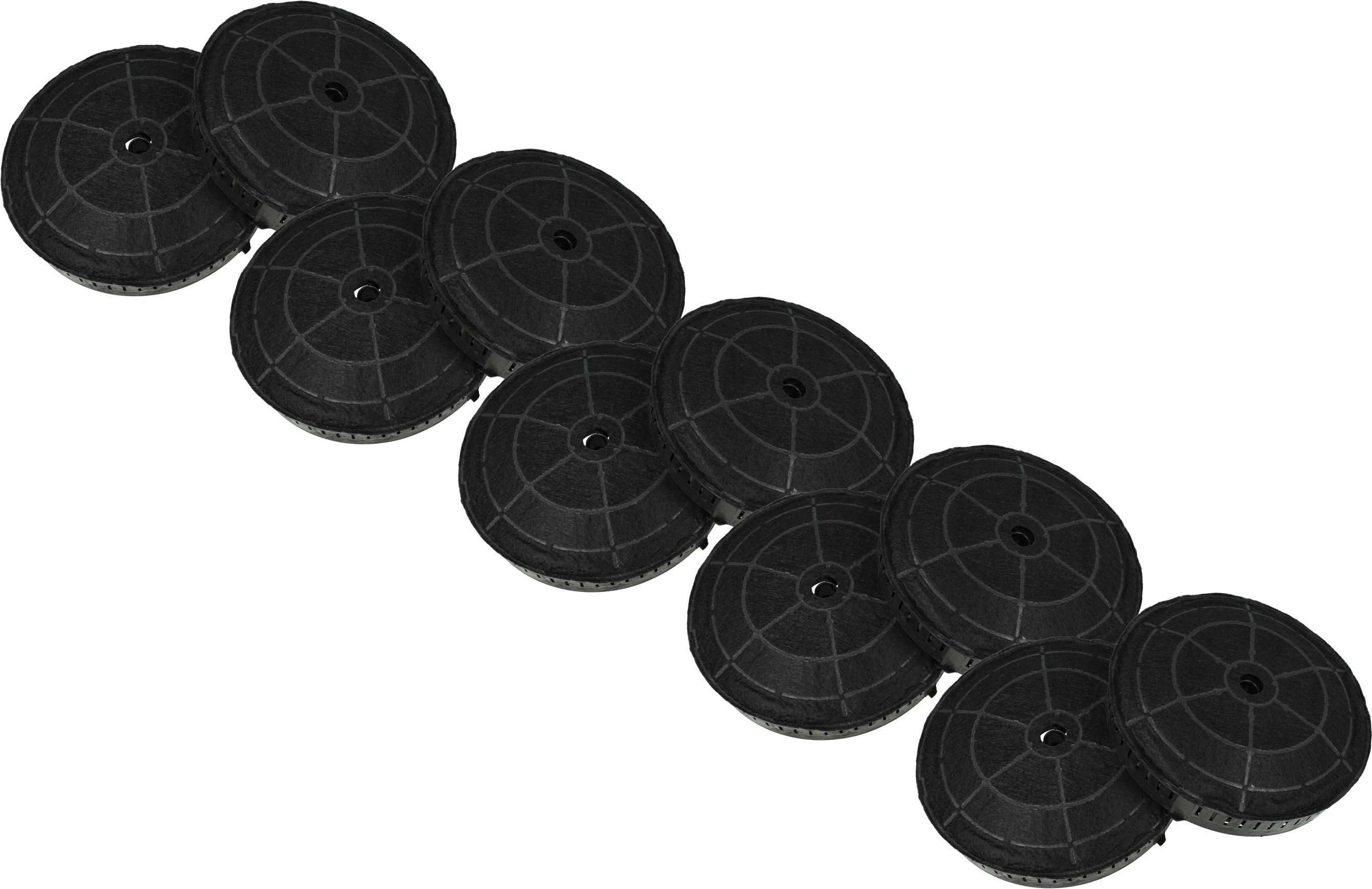vhbw 10x Aktivkohlefilter Ersatz für JUNO 405521750/1, 38668, 405517113/8, 4055171138, 405521750, 405517113, 4055217501 für Dunstabzugshaube - 17,2 cm