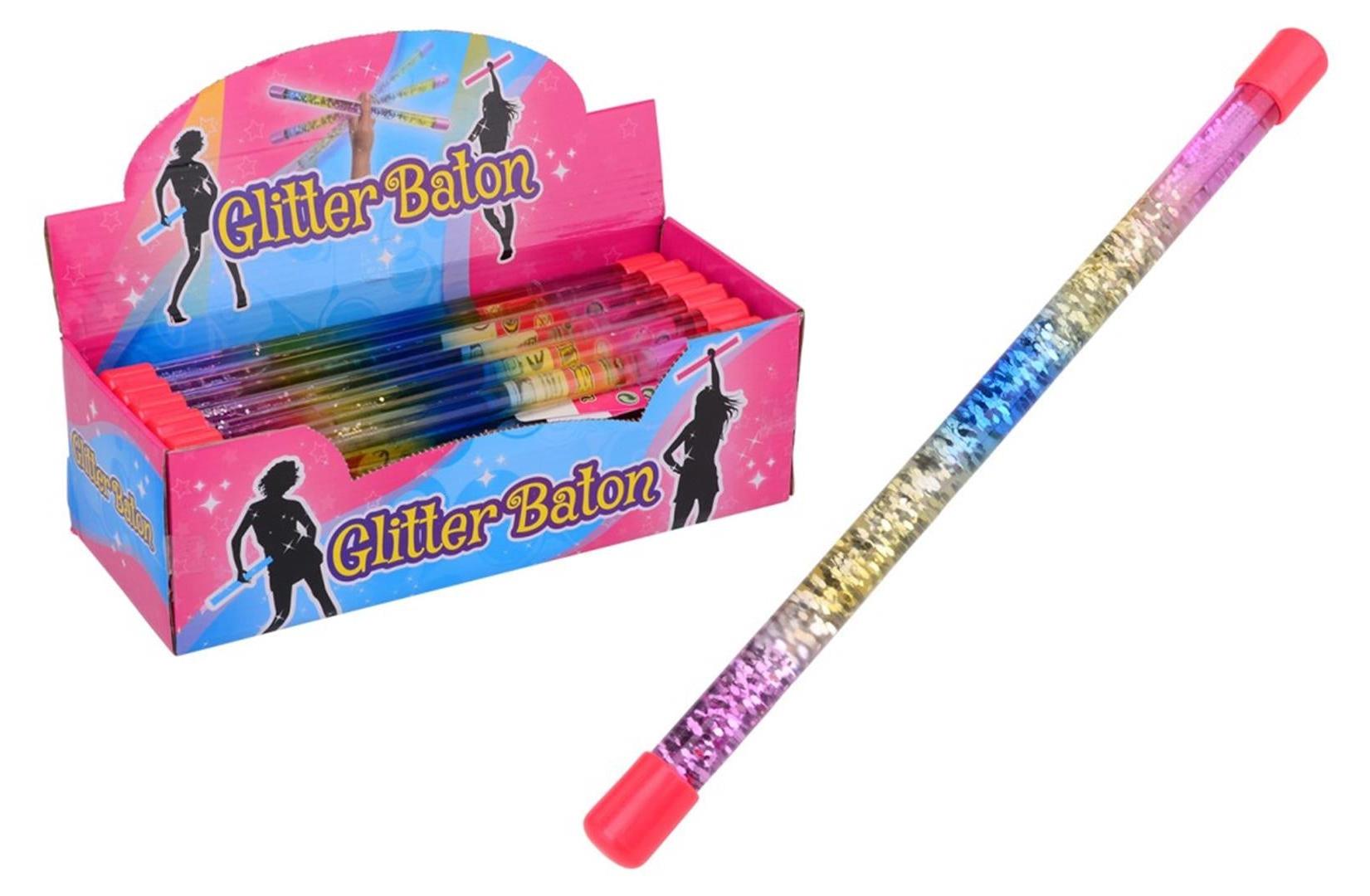 BREIMEIR Glitzerstab mit Glitzerpartikeln gefüllt 31cm