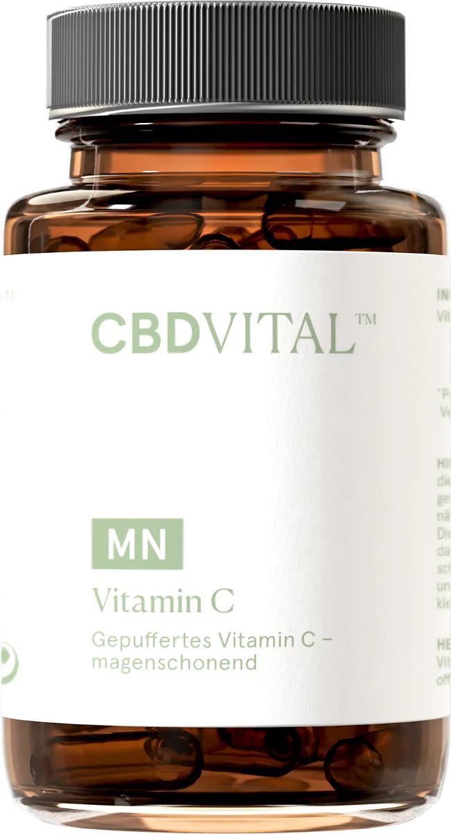 CBD VITAL Vitamin C gepuffert | Hohe Dosierung - 420 mg/Kapsel | 60 Kapseln