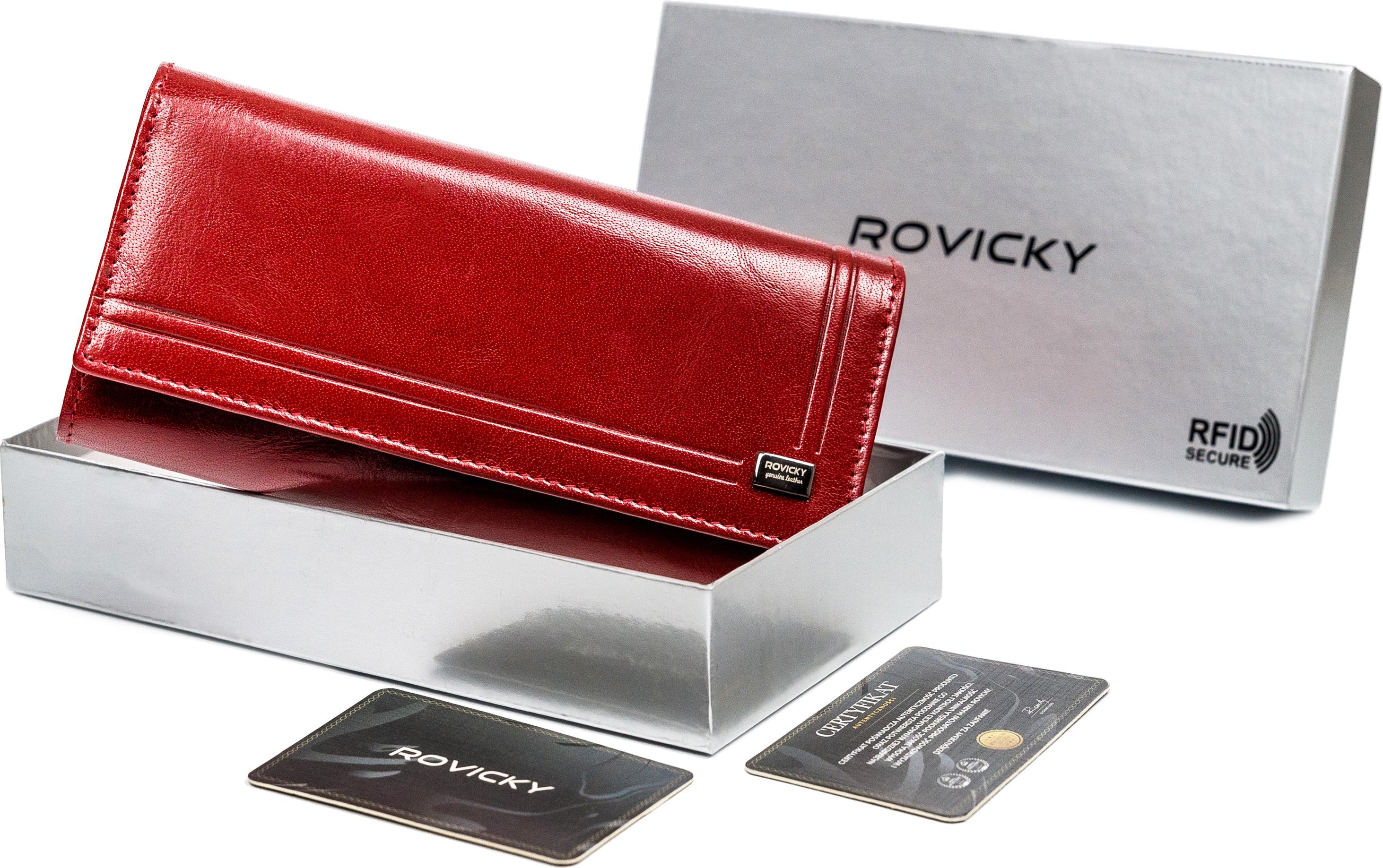 Rovicky | Damen-Kartenetui aus Leder mit RFID Protect