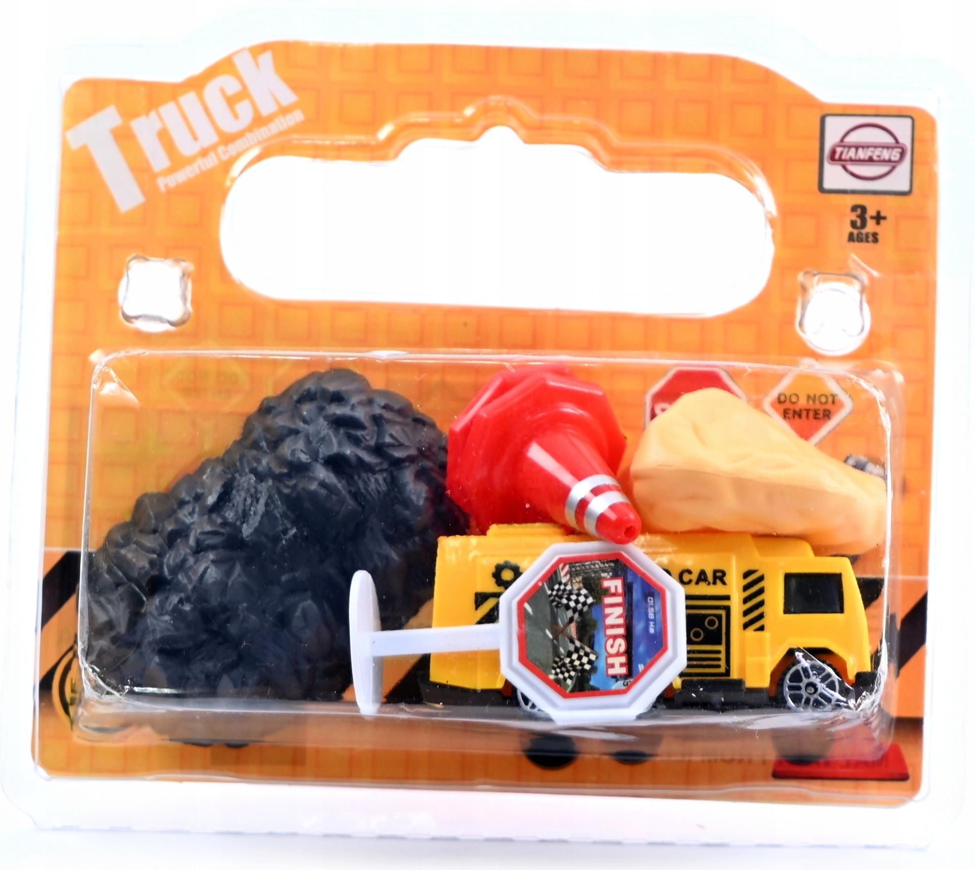 Midex Spielzeugauto LKW Set für Kinder - Bunte Fahrzeuge & Zubehör - Überraschungsdesign zum Spielen