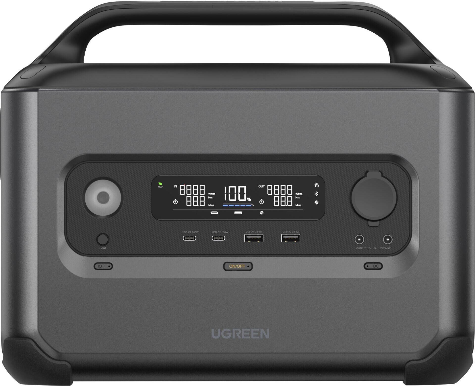 Prenosná elektrocentrála UGREEN PowerRoam GS1200 sivá 1200W (1024Wh)