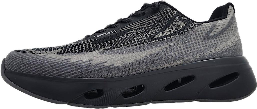 tenhaag wavehaag, Sneaker in Schwarz / Grau, gemustert für Herren, Größe 44 0506-068