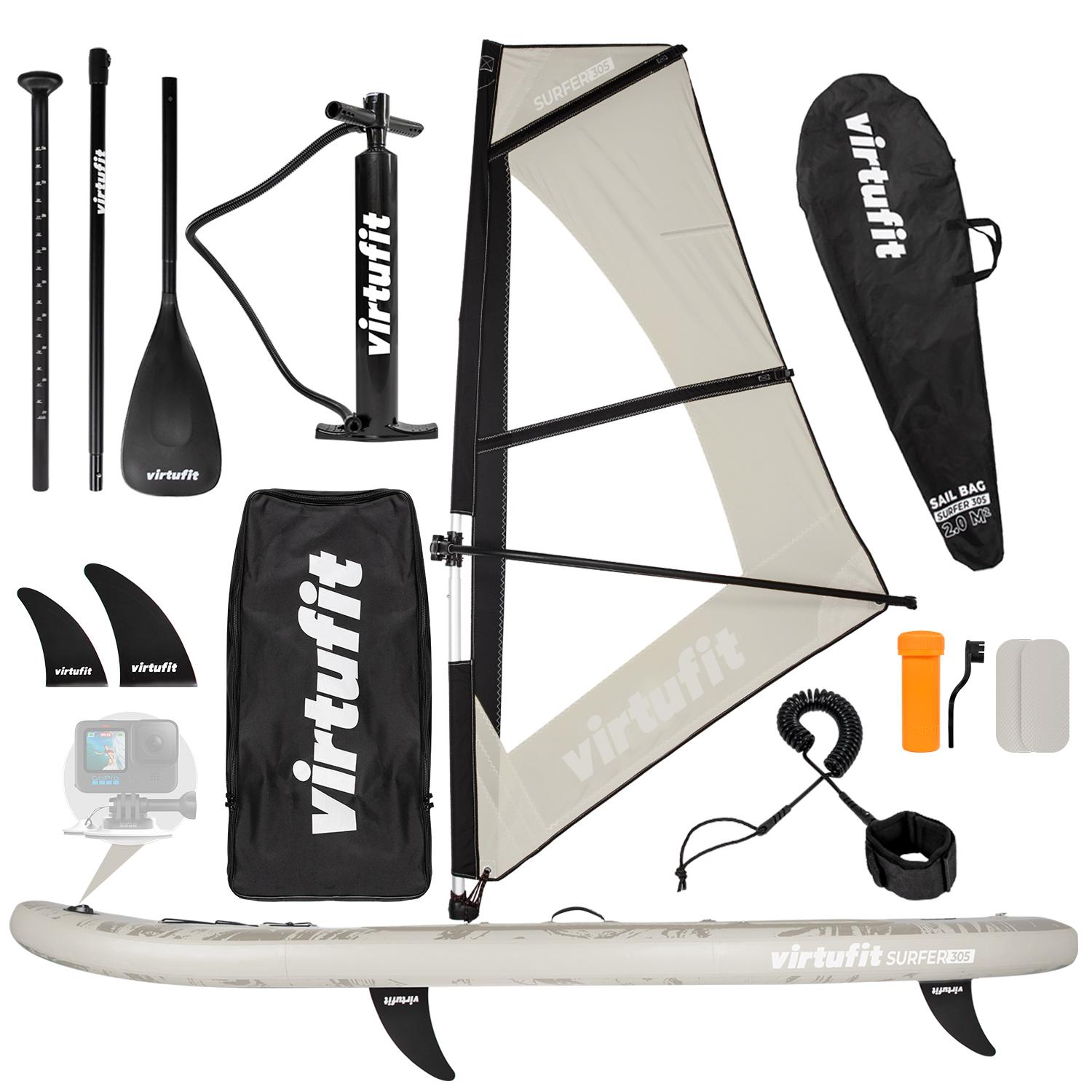 VirtuFit Surfer 305 SUP & Windsurf Board piesková béžová