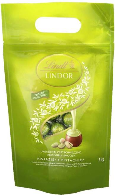 Lindt Lindor Kugeln Vollmilch Pistazie 1kg 49875