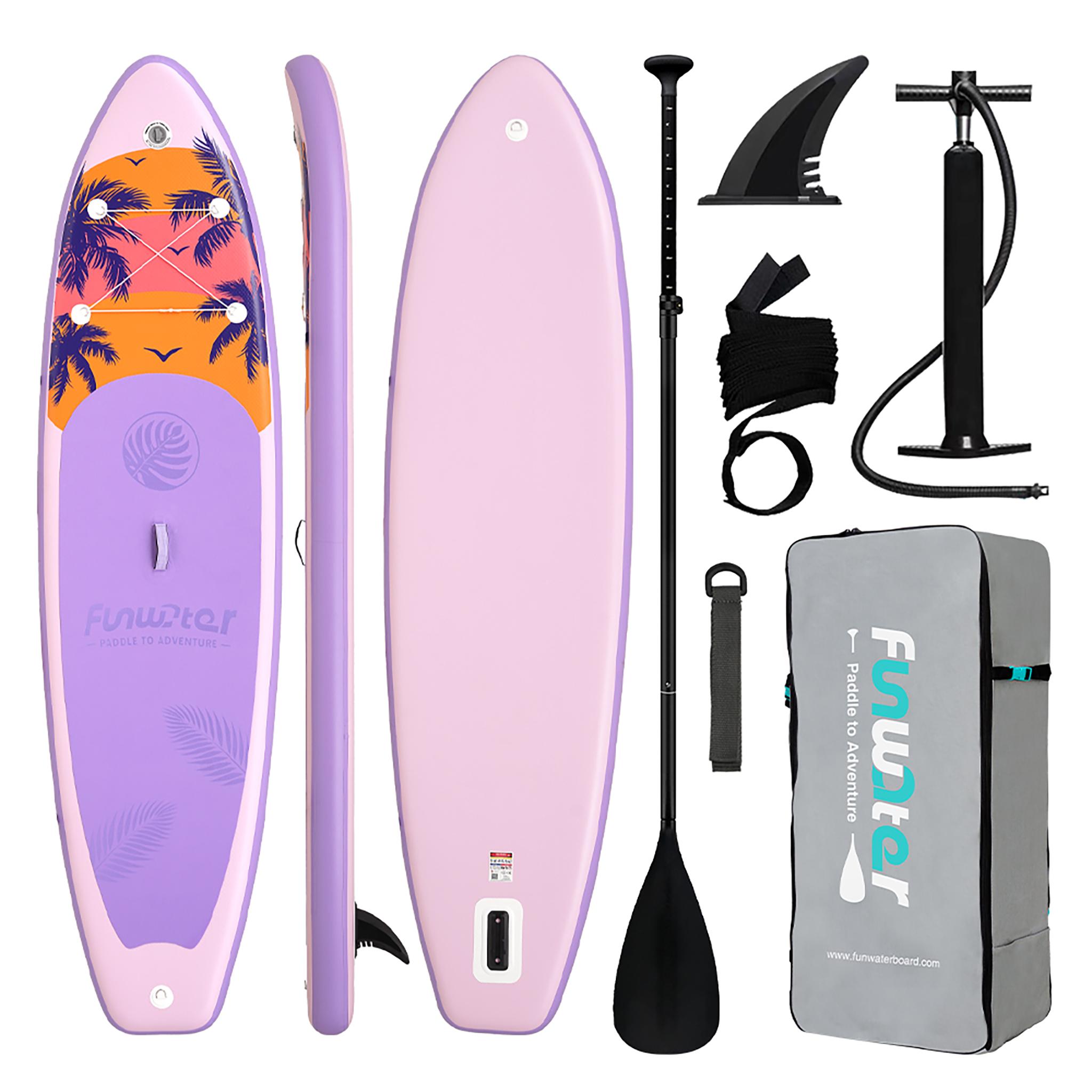 FunWater Stand up paddle Board, SUP Board Set, Stand up Paddle Board,SUP paddle Board,Handpumpe,335x83x15cm, bis150kg,Farbe