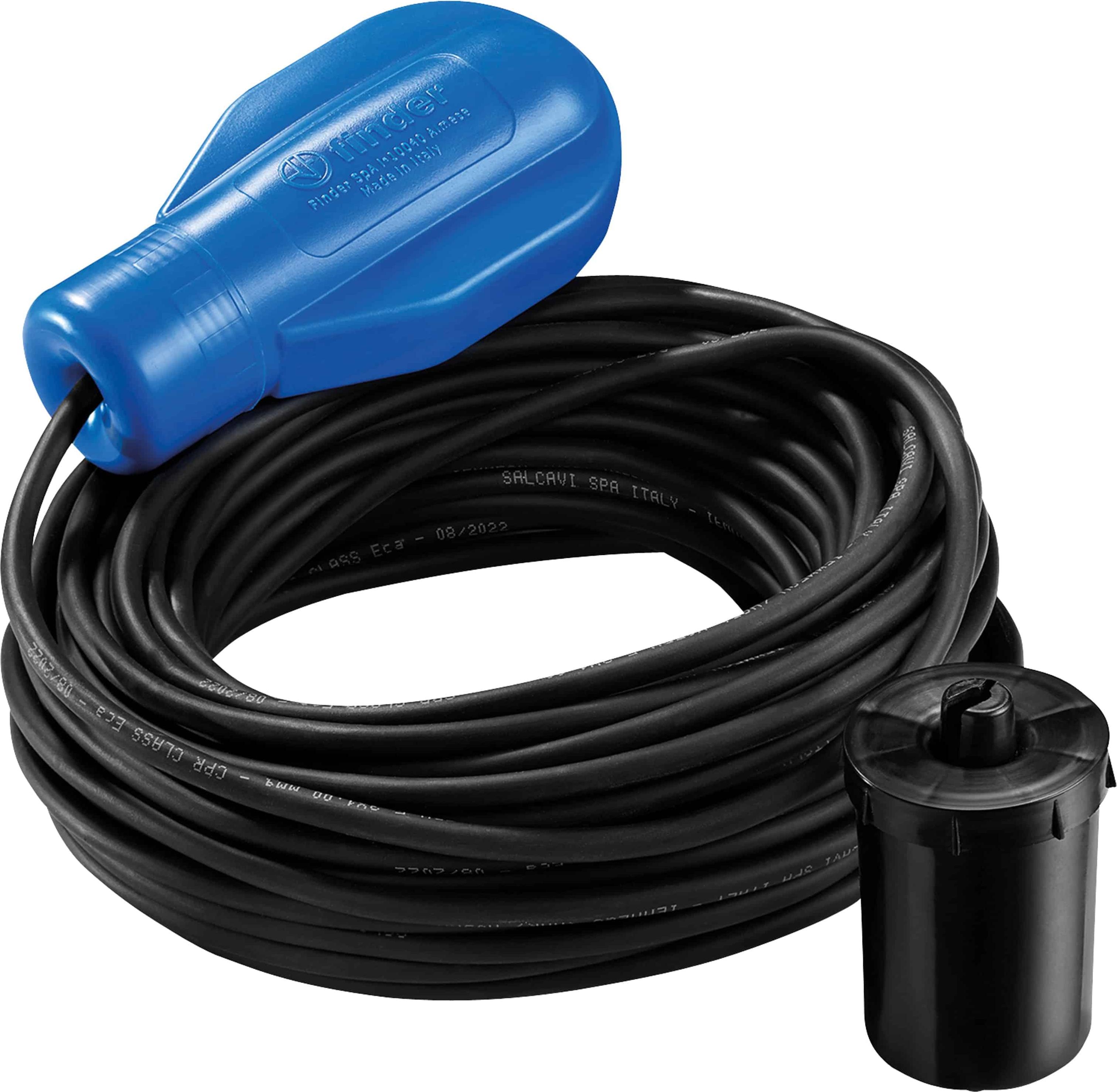 Vyhľadávací plavákový spínač 1 prepínací kontakt 10 A Dĺžka kábla 5 m (72.A1.1.000.0501)