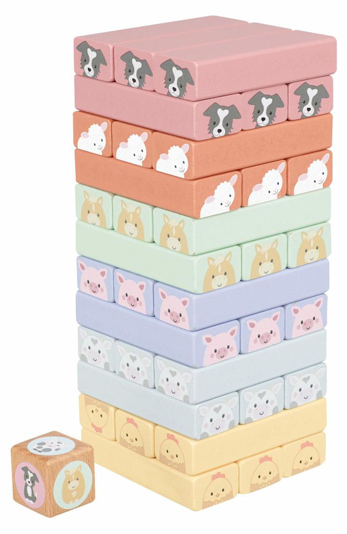 Der instabile Turm mit Nutztieren, Orange Tree Toys