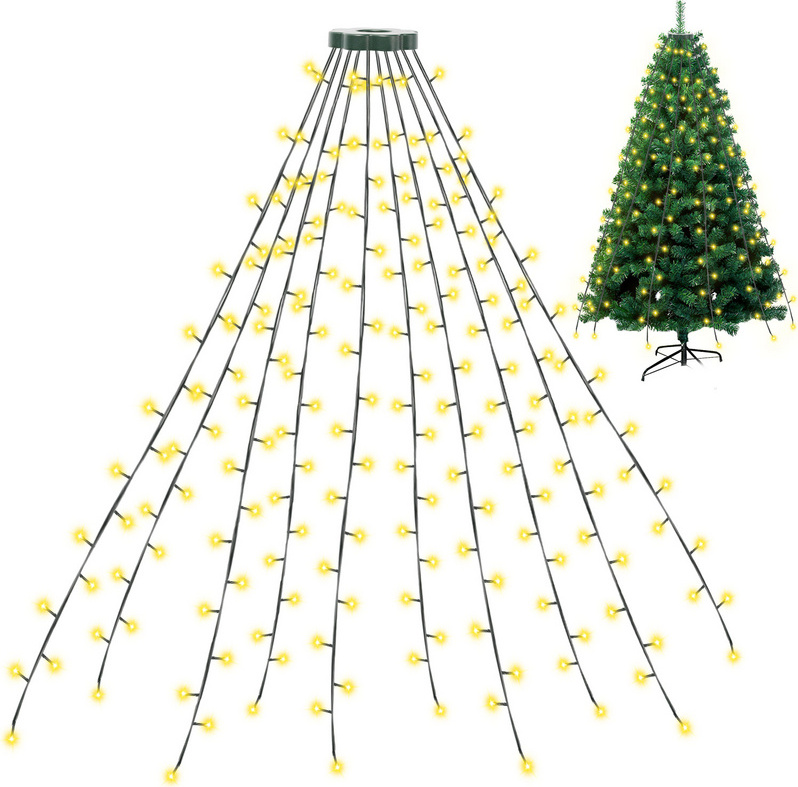 Hellum Luci Fiabesche 80 LED Bianco Caldo 21,85m Per Esterno/Interno – Catena Luminosa Con Spina, Cavo Verde