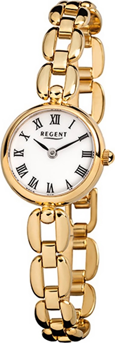 Regent oceľové dámske hodinky F-803 quartz náramok zlaté D2URF803