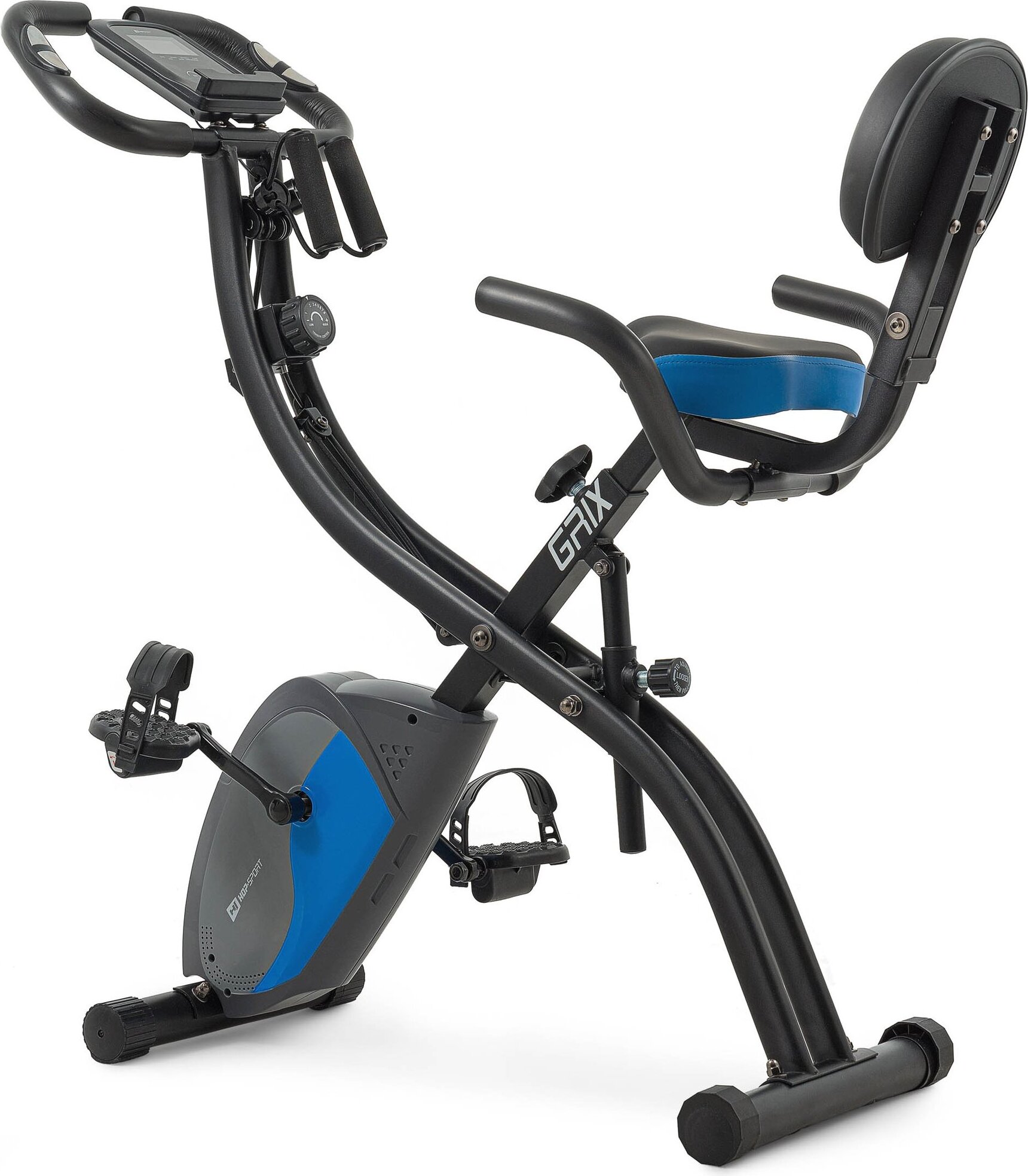 Hop-sport rotoped Xbike | Skládací rotoped | Stacionárny bicykel do 120kg Grix čierny