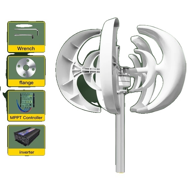 OEM Windkraftgenerator, Vertikale Achse, Hohe Effizienz, 24V-a, Inselnetzsystem, 1000W-b 2441
