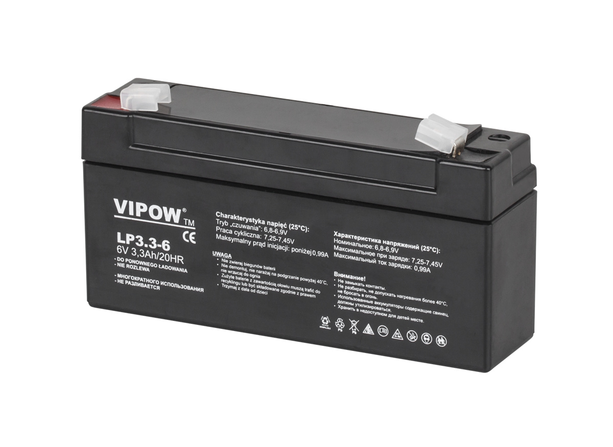 Markenlos Vipow 6V 3,3Ah Gel-Batterie Spielzeugwaage BAT0205