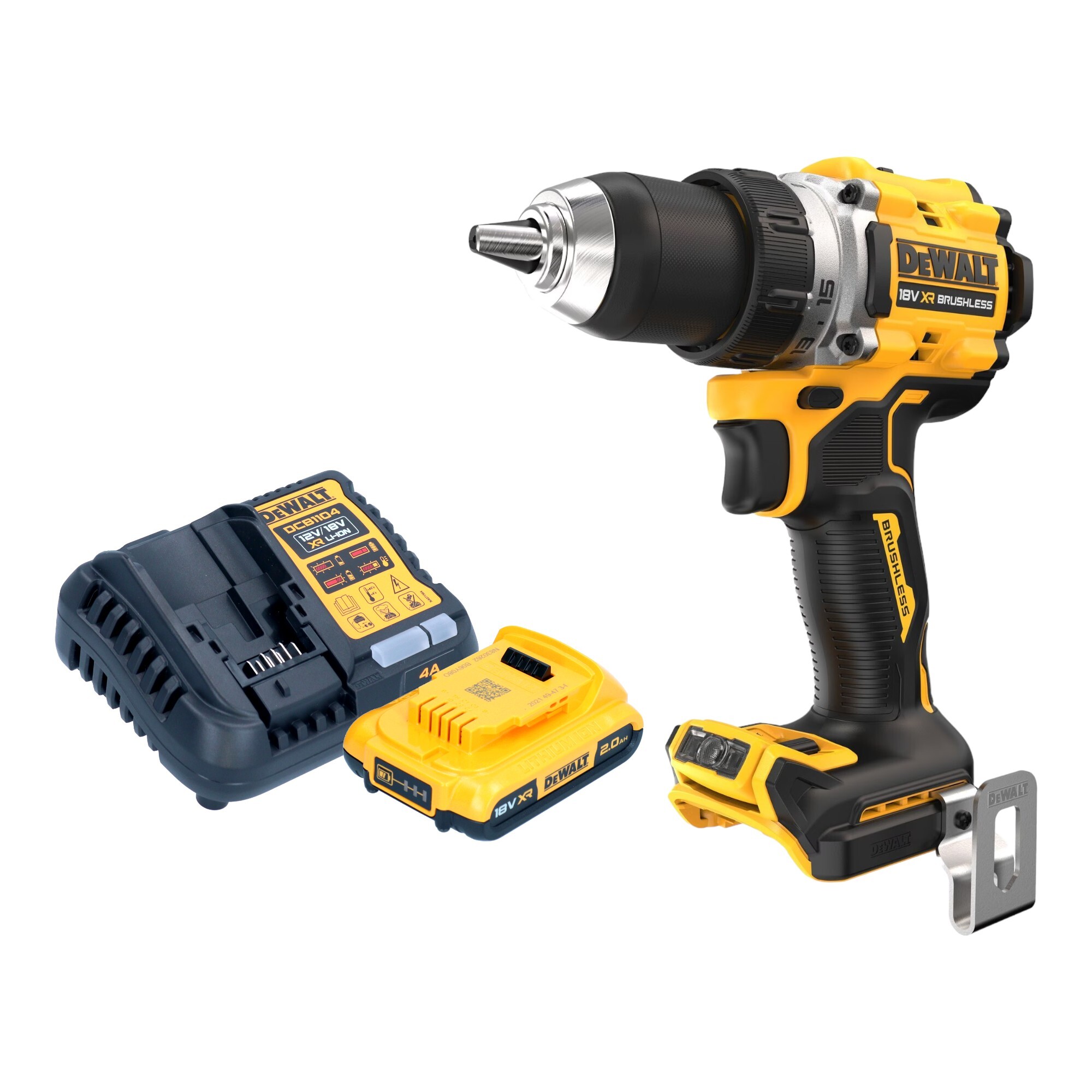 Akumulátorový vŕtací skrutkovač DeWalt DCD 800 D1 18 V 90 Nm + 1x akumulátor 2,0 Ah + nabíjačka