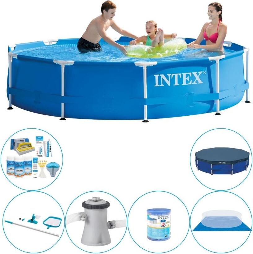 Intex kovový rám 305x76 cm okrúhly - kombinovaný bazén