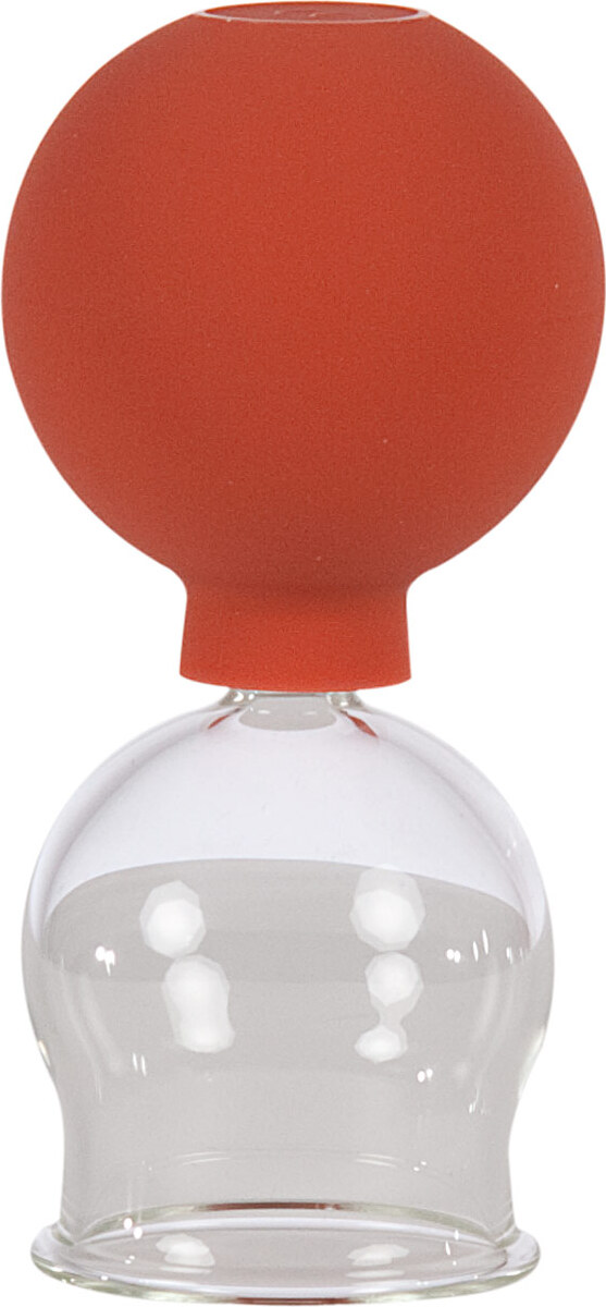Sport-Tec Schröpfglas mit Ball 4,5 cm, Schröpfgläser mit Saugball, medizinisch Schröpfen 27205