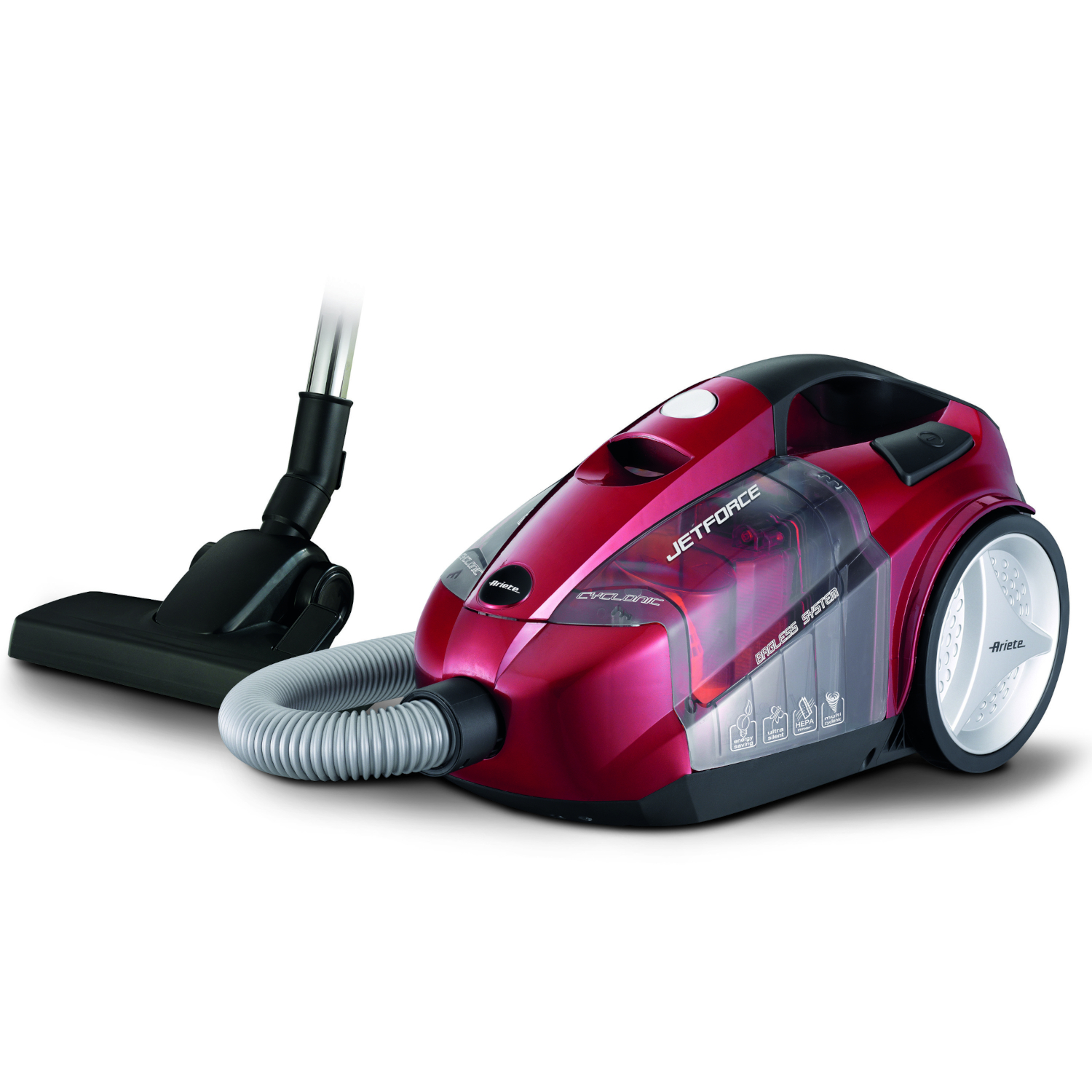 Ariete 2791/50, 800 W, Cylindrový vysávač, Suchý, Bezvreckové, 2,5 L, HEPA