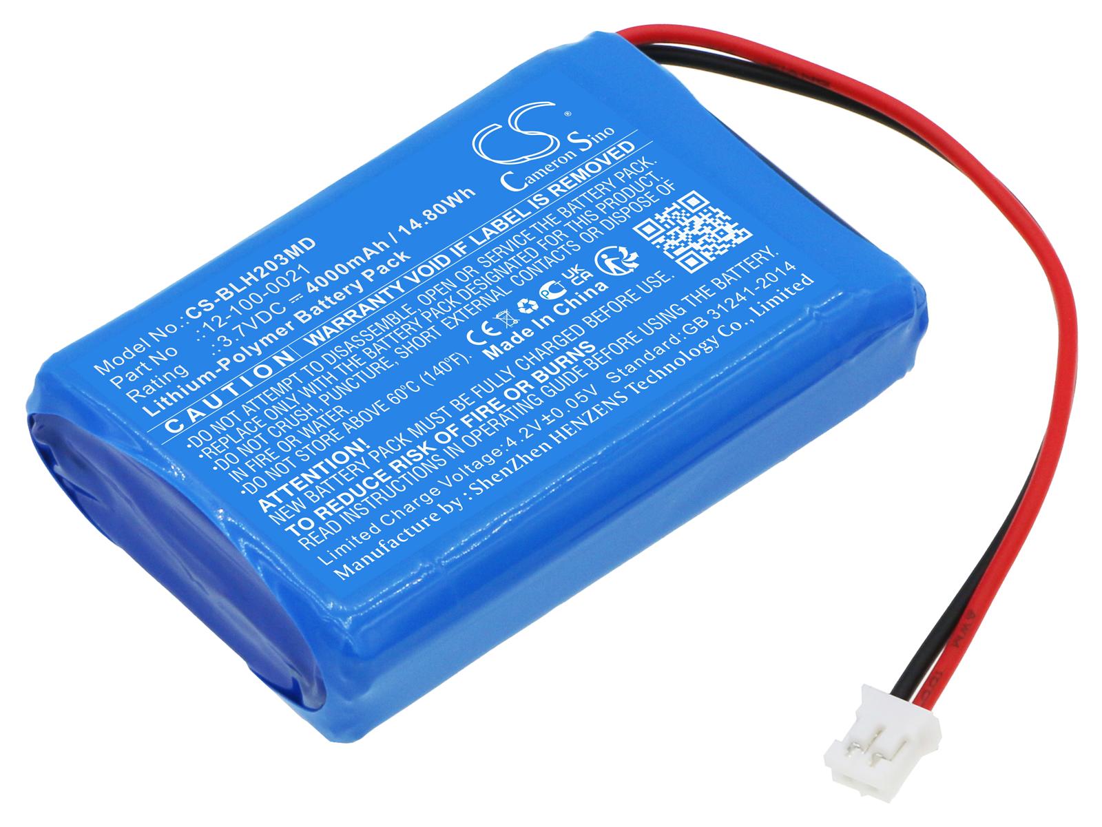 TECHTEK Akku Kompatibel mit [Biolight] BLT-203 Ersetzt 12-100-0021