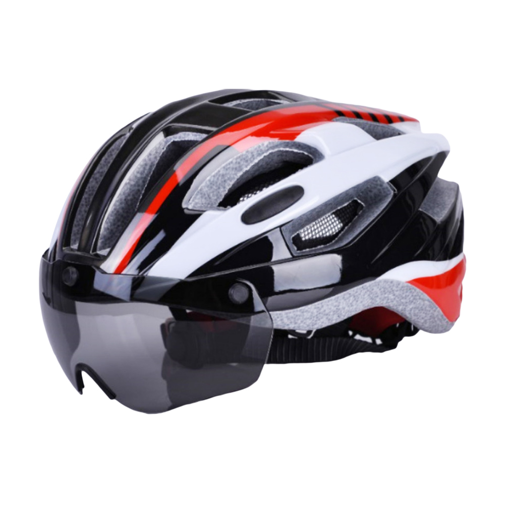 Profi MTB Radhelm Fahrradhelm Erwachsene mit Magnetic Goggles Rennrad Helme DHL 