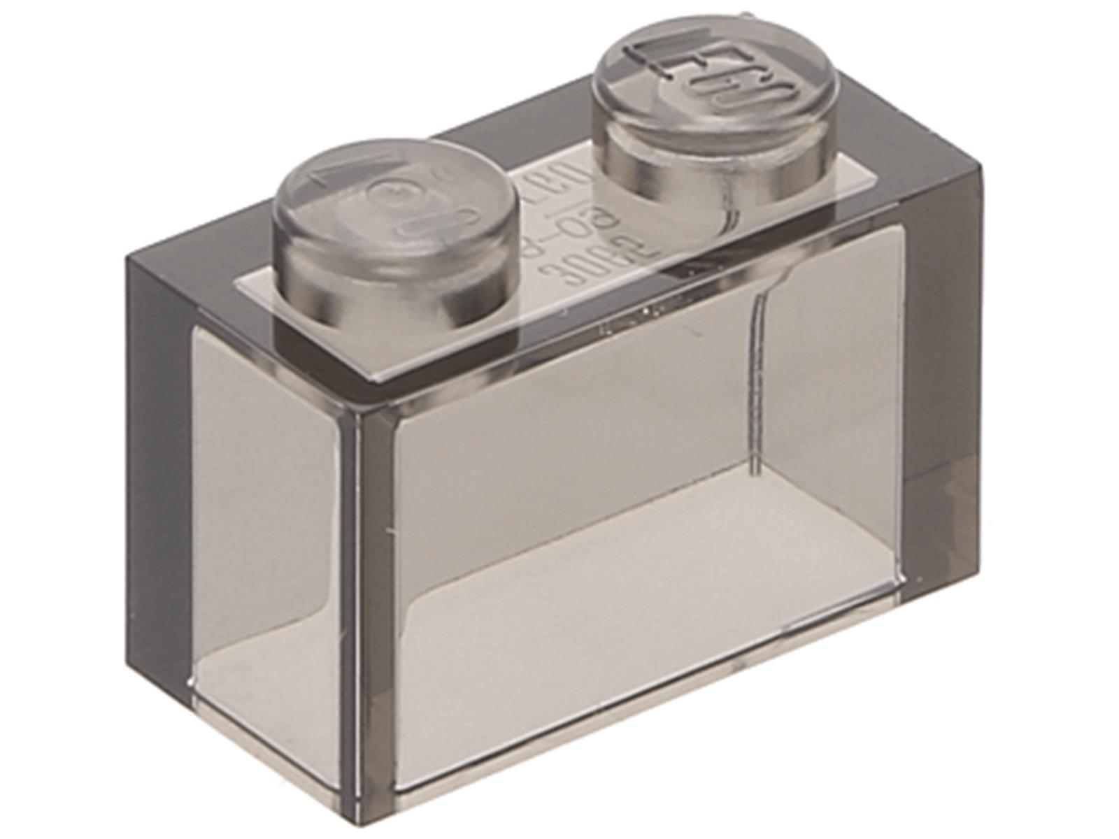 Lego® 1x2 kocky 3065 - 1 kus Transparentná hnedá