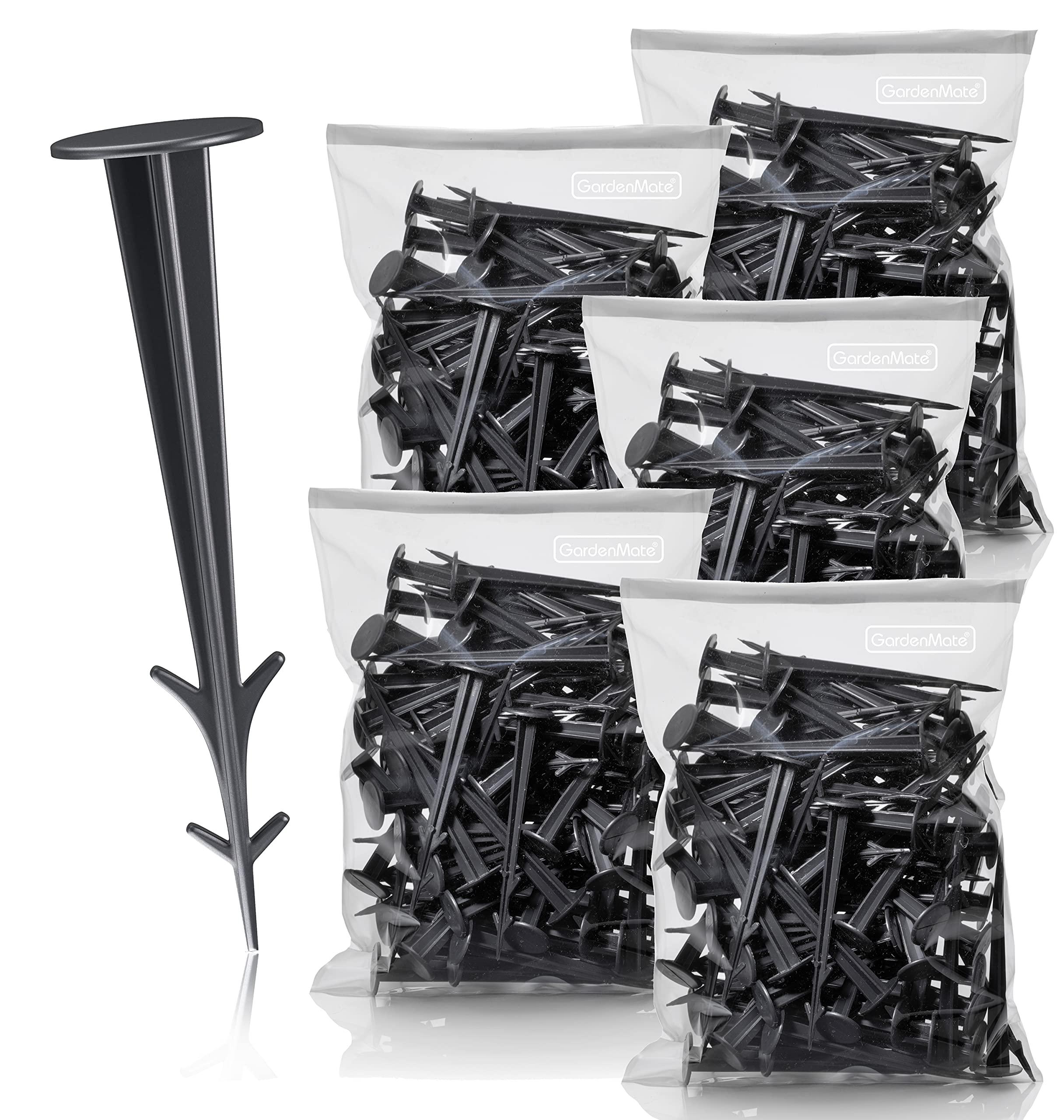 GardenMate 500 Erdanker Kunststoff schwarz 12cm UV stabilisiert